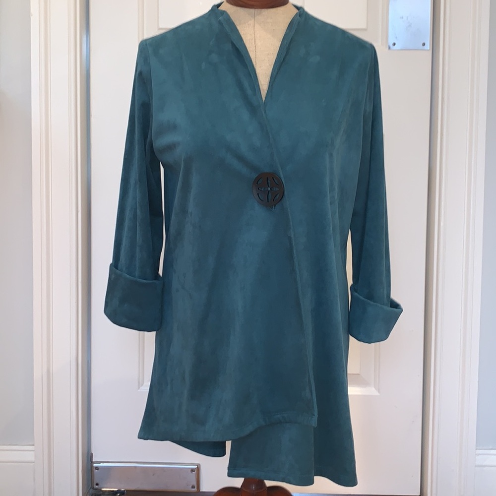 Joseph Ribkoff Faux Suede Jacket Womens Size 4 - Picture 2 of 14